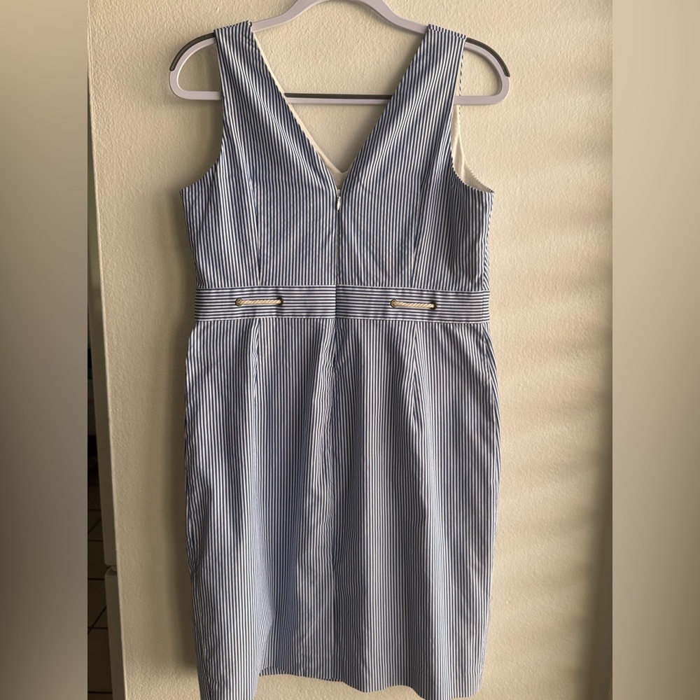 J. Crew Navy and White Striped Dress - Picture 4 of 4